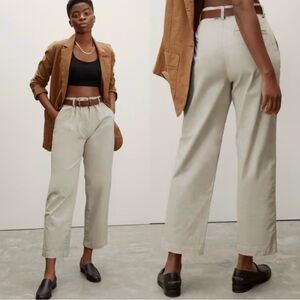 EVERLANE- Relaxed chino pants in khaki- size 4